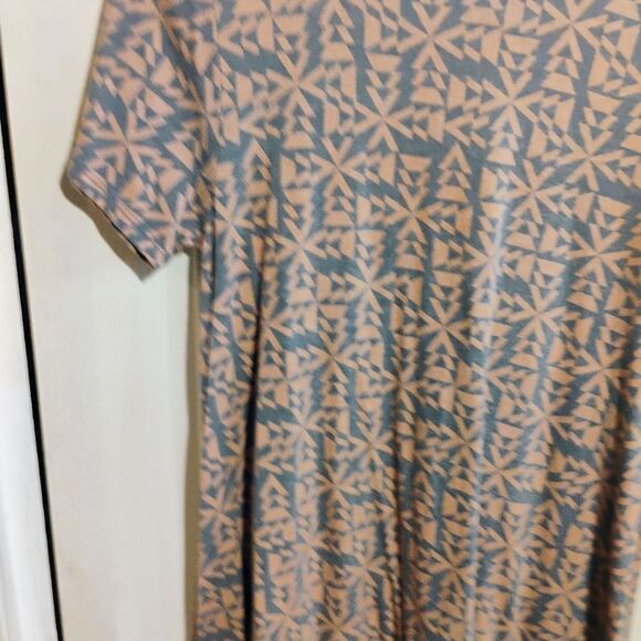 LuLaRoe Brown Tan Casual High Low Sundress - Picture 5 of 8